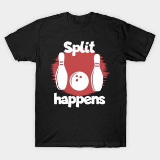 Bowling split happens red T-Shirt